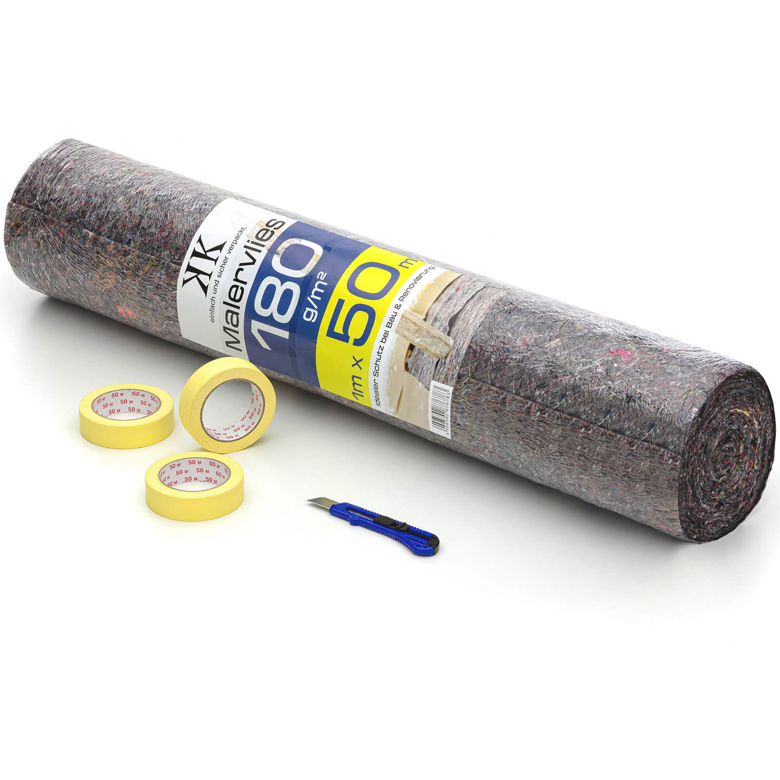 Professionelles 9-teiliges Farbroller-Set – Inklusive Stangen, Walzen & Zubehör Für Streifenfreies Streichen